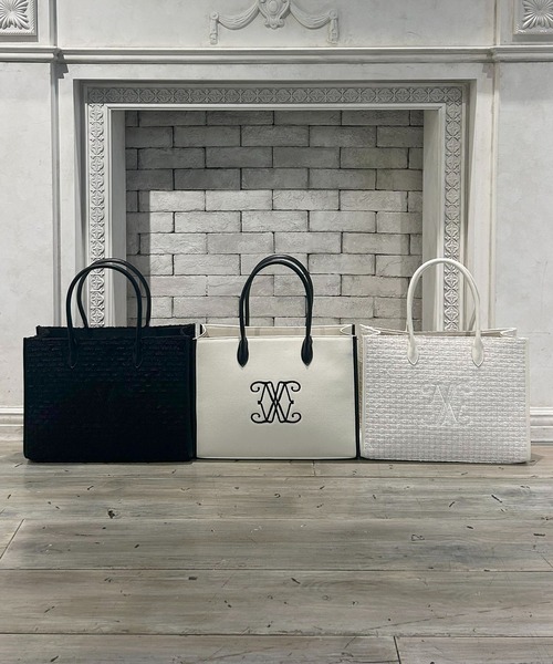 INGNI(イング)の「ロゴトートバッグ(トートバッグ・レディース・ホワイト×ブラック/ブラック系その他2/ホワイト系その他5・-)」の7枚目の写真