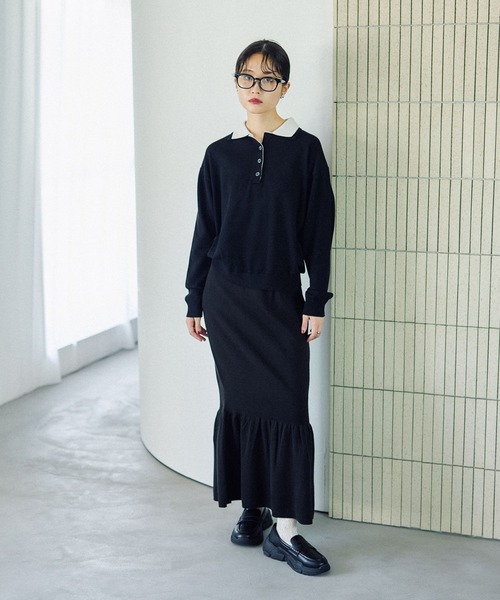 12ゲージレイヤーカラーポロ 578278（ニット/セーター）｜LEPSIM