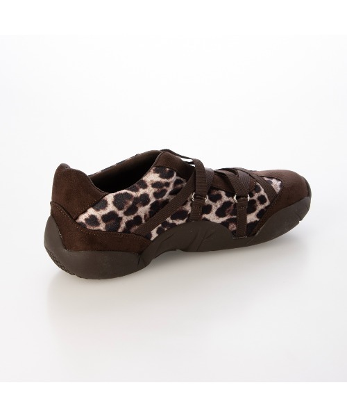 EVOL（イーボル）の「【S-LLサイズ展開・軽量】クロスストラップスニーカー IZ5890（スニーカー・レディース・グレー/レオパード/ブラック・M/S/LL/L）」の21枚目の写真