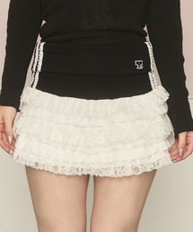 TITTY&CO. | ロゴ入りリブニットフリルスカート(スカート)