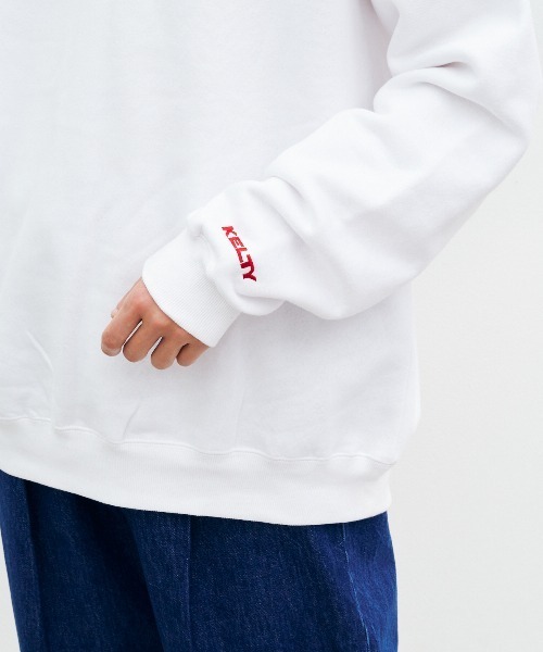 KELTY(ケルティ)の「ミニロゴクルーネックスウェット(スウェット・レディース・ベージュ/杢グレー/ブラック/ホワイト・S/MEDIUM/L/XL)」の16枚目の写真