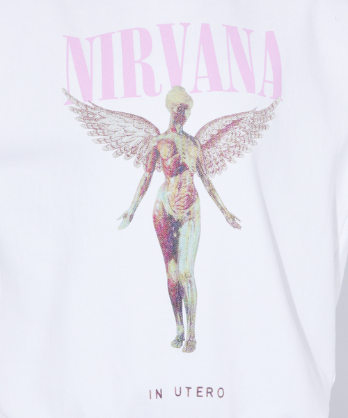 GOOD ROCK SPEED(グッドロックスピード)の「【GOOD ROCK SPEED/グッドロックスピード】NIRVANA "In Utero"/ エンジェルプリント /クルーネックスウェット /ヴィンテージ加工 /ユニセックス(スウェット・メンズ・ホワイト/スミクロ・M/L/XL)」の15枚目の写真