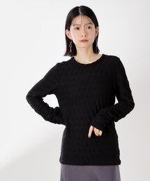 ウェーブシアー袖クシュプルオーバー【洗濯機OK】