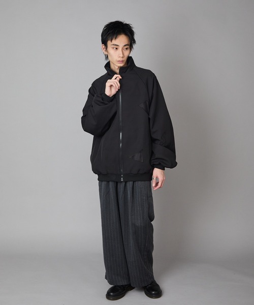 Theater code（シアターコード）の「Switching Full-Zip Blouson / 切り替え風 パッチワーク風 フルジップブルゾン 秋 秋服メンズ 2026年秋冬（ブルゾン・メンズ・ブラック/グレー・M/L）」の19枚目の写真