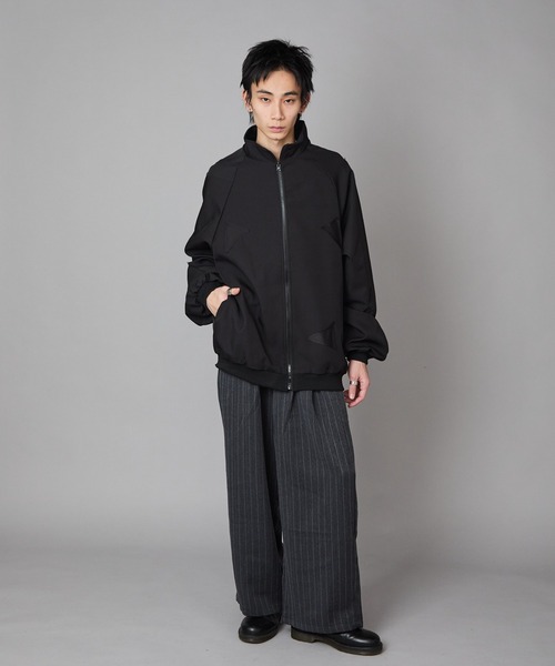 Theater code（シアターコード）の「Switching Full-Zip Blouson / 切り替え風 パッチワーク風 フルジップブルゾン 秋 秋服メンズ 2026年秋冬（ブルゾン・メンズ・ブラック/グレー・M/L）」の16枚目の写真