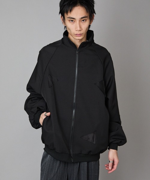 Theater code（シアターコード）の「Switching Full-Zip Blouson / 切り替え風 パッチワーク風 フルジップブルゾン 秋 秋服メンズ 2026年秋冬（ブルゾン・メンズ・ブラック/グレー・M/L）」の11枚目の写真