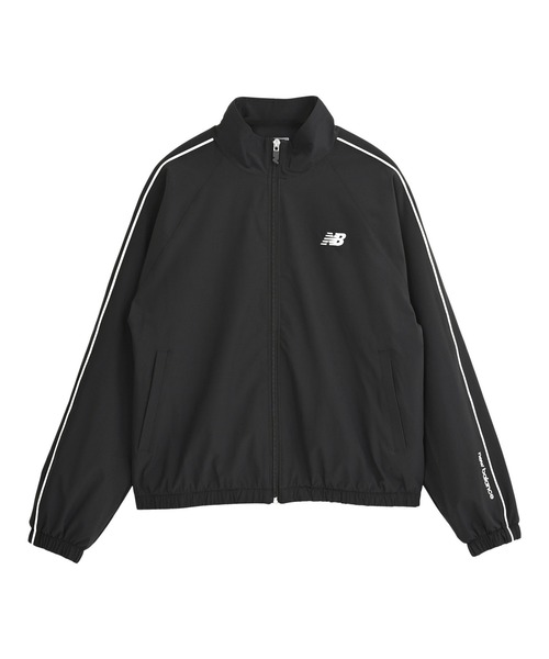 NEW BALANCE(ニューバランス)の「裏起毛トリコットラインドジャケット(ジャージ・レディース・グレイッシュベージュ/ブラック・SMALL/MEDIUM/X-LARGE/LARGE)」の16枚目の写真