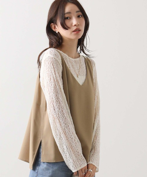 Gready Brilliant（グレディブリリアン）の「ＬＵＷストラップキャミ（キャミソール・レディース・アイボリー/ベージュ・38）」の2枚目の写真