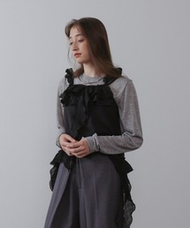 Bab（バブ）の「ラッフルフリルキャミソール（Tシャツ/カットソー・レディース）」