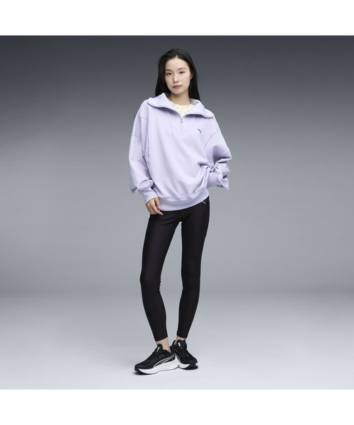 PUMA（プーマ）の「PUMA プーマ ウィメンズ トレーニング トレイン エッジ ニット ハーフジッ（スウェット・レディース・オフホワイト/ダークグレー/ライラック・SMALL/MEDIUM/LARGE/X-LARGE）」の5枚目の写真