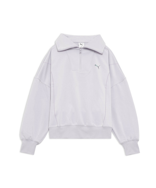 PUMA（プーマ）の「PUMA プーマ ウィメンズ トレーニング トレイン エッジ ニット ハーフジッ（スウェット・レディース・オフホワイト/ダークグレー/ライラック・SMALL/MEDIUM/LARGE/X-LARGE）」の6枚目の写真