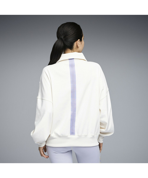 PUMA（プーマ）の「PUMA プーマ ウィメンズ トレーニング トレイン エッジ ニット ハーフジッ（スウェット・レディース・オフホワイト/ダークグレー/ライラック・SMALL/MEDIUM/LARGE/X-LARGE）」の18枚目の写真