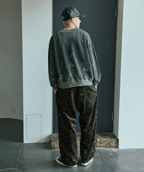 JOURNAL STANDARD(ジャーナルスタンダード)の「TRISECT2 / スプラッシュ ダメージ スウェット(スウェット・メンズ・グリーン/ブラック系その他・MEDIUM/LARGE)」の5枚目の写真