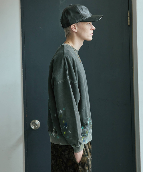 JOURNAL STANDARD(ジャーナルスタンダード)の「TRISECT2 / スプラッシュ ダメージ スウェット(スウェット・メンズ・グリーン/ブラック系その他・MEDIUM/LARGE)」の7枚目の写真