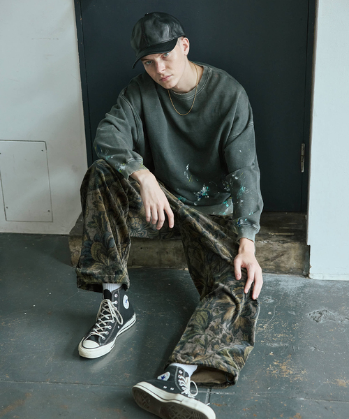 JOURNAL STANDARD(ジャーナルスタンダード)の「TRISECT2 / スプラッシュ ダメージ スウェット(スウェット・メンズ・グリーン/ブラック系その他・MEDIUM/LARGE)」の10枚目の写真