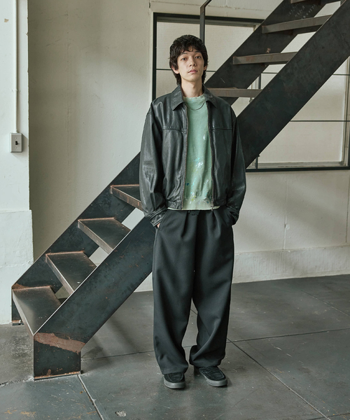 JOURNAL STANDARD(ジャーナルスタンダード)の「TRISECT2 / スプラッシュ ダメージ スウェット(スウェット・メンズ・グリーン/ブラック系その他・MEDIUM/LARGE)」の12枚目の写真