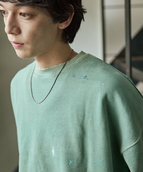 JOURNAL STANDARD(ジャーナルスタンダード)の「TRISECT2 / スプラッシュ ダメージ スウェット(スウェット・メンズ・グリーン/ブラック系その他・MEDIUM/LARGE)」の17枚目の写真