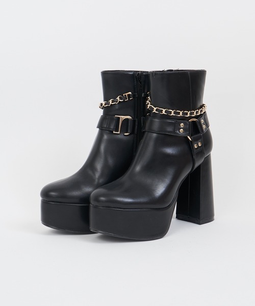 マルチway厚底ショートブーツ