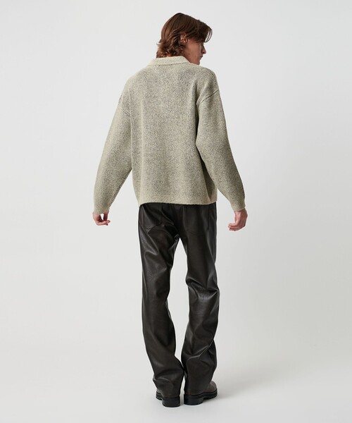 MONKEY TIME（モンキータイム）の「ループヤーン プレーティング ポロシャツ（ニット/セーター・メンズ・ブラック/ベージュ・XL/L/M/S）」の21枚目の写真