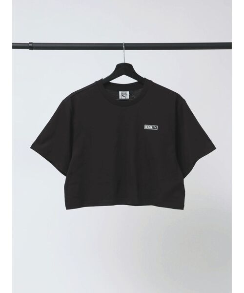 PUMA(プーマ)の「【PUMA】PUMA X ROSE Relaxed Tee(Tシャツ/カットソー・レディース・ブラック/ホワイト・MEDIUM/SMALL)」の2枚目の写真