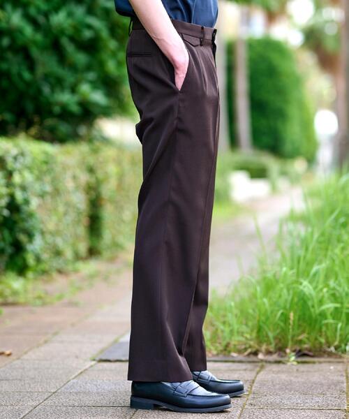 DRESSTERIOR(ドレステリア)の「【セットアップ可】ブラウンツイル ツータックパンツ(その他パンツ・メンズ・ブラウン系その他・76/79/82/85)」の7枚目の写真