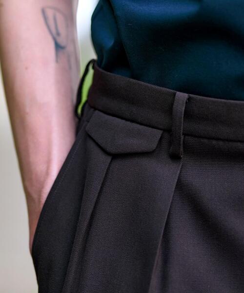 DRESSTERIOR(ドレステリア)の「【セットアップ可】ブラウンツイル ツータックパンツ(その他パンツ・メンズ・ブラウン系その他・76/79/82/85)」の10枚目の写真