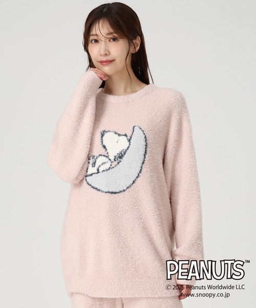 MISCH MASCH(ミッシュマッシュ)の「PEANUTSデザインルームウェアトップス(その他トップス・レディース・ピンク/アイボリー・フリ-)」の3枚目の写真