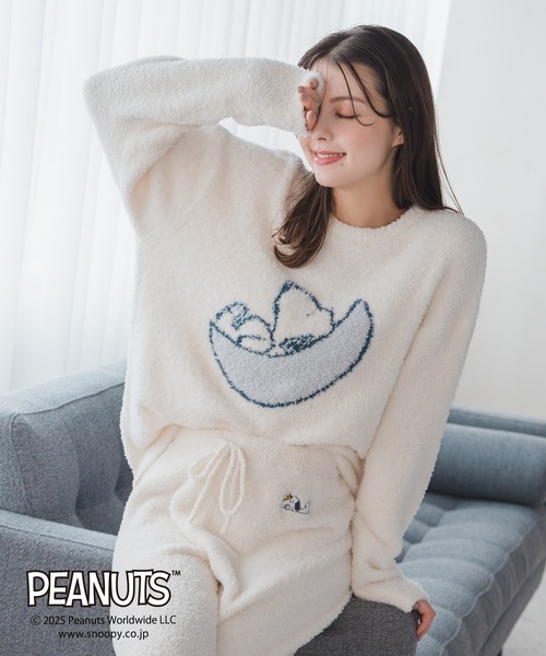 セール】2025秋冬新作 PEANUTSデザインルームウェアトップス（その他
