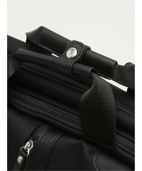 m.f.editorial(エムエフエディトリアル)の「バックパック メンズ ビジネス 鞄 リュック バッグ ショルダー ブリーフ 3WAY クッションポケット コンビ 切替(バックパック/リュック・メンズ・ブラック・FREE)」の15枚目の写真