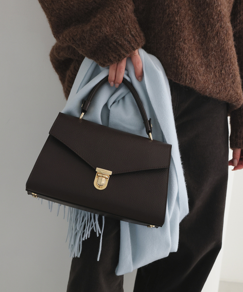 SLOBE IENA別注　マルコビアンキー二　ブラウンレザーショルダーバッグ SLOBE IENA｜《追加》MARCO BIANCHINI/マルコ・ビアンキーニ