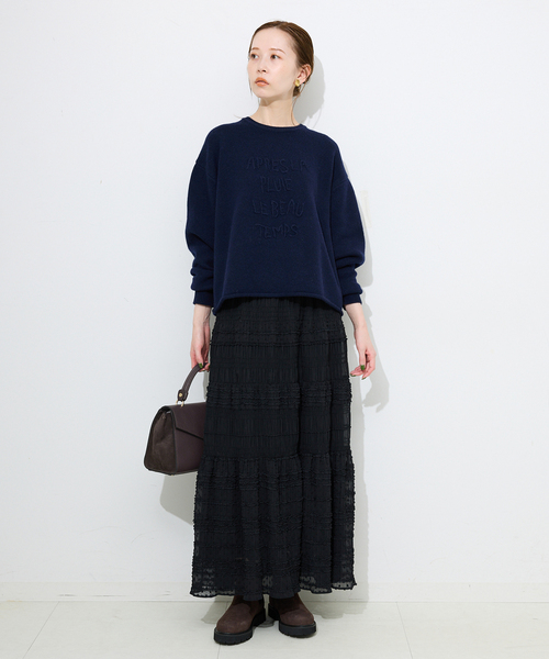 MARCO BIANCHINI（マルコビアンチーニ）の「MARCO BIANCHINI/マルコビアンキーニ SLOBE別注 レザーコンビフラップBAG（ショルダーバッグ・レディース・ブラウン・FREE）」の5枚目の写真