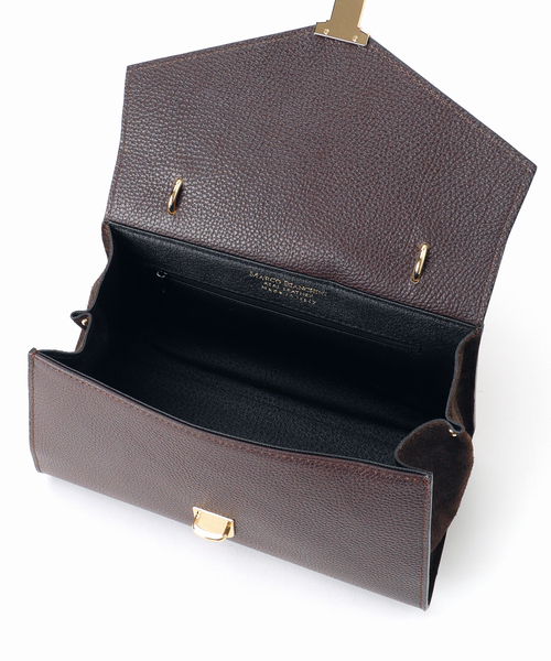 MARCO BIANCHINI（マルコビアンチーニ）の「MARCO BIANCHINI/マルコビアンキーニ SLOBE別注 レザーコンビフラップBAG（ショルダーバッグ・レディース・ブラウン・FREE）」の16枚目の写真
