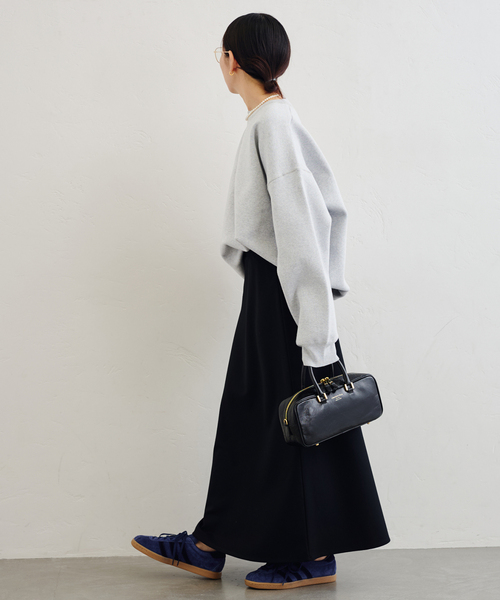 U by SPICK&SPAN(ユーバイスピックアンドスパン)の「スウェットライクニット(ニット/セーター・レディース・ピンク/ネイビー/ライトグレー・FREE)」の20枚目の写真