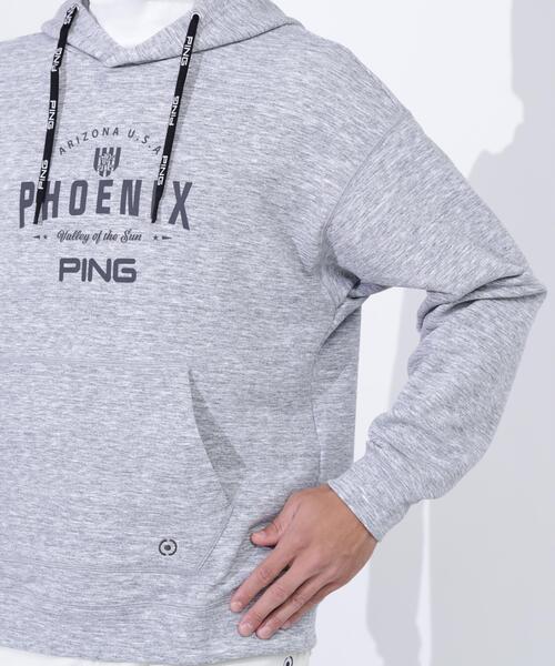 PING(ピン)の「【PING APPAREL】ドライミックス ベアインレイ スウェットフーディ <NATIVE> (MENS)(スウェット・メンズ・グレー/ホワイト/イエロー/ネイビー・L/LL/M/LL1/S)」の6枚目の写真