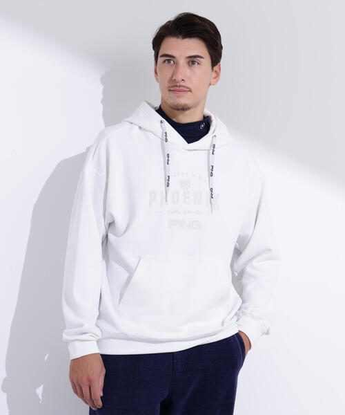 PING(ピン)の「【PING APPAREL】ドライミックス ベアインレイ スウェットフーディ <NATIVE> (MENS)(スウェット・メンズ・グレー/ホワイト/イエロー/ネイビー・L/LL/M/LL1/S)」の2枚目の写真