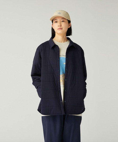 Snow Peak(スノーピーク)の「SnowPeak / Flexible Insulated Shirt フレキシブル 断熱 シャツ(シャツ/ブラウス・メンズ・ブラック/ライトブラウン/ネイビー・XL/L/M/1/2/S/XXL)」の7枚目の写真