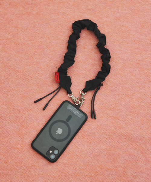 Topologie(トポロジー)の「Topologie/トポロジー Bungee Wrist Strap バンジーリストストラップ(ストラップ単体)(スマホグッズ・メンズ・ナチュラル/ブラック/サックスブルー・ONE SIZE)」の5枚目の写真