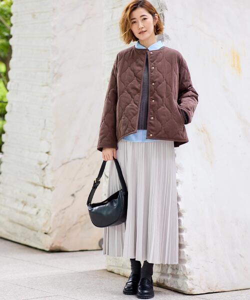 grove(グローブ)の「【2WAY・リバーシブル】大人が着たい上品コーデュロイジャケット(その他アウター・レディース・ブラック/ダークブラウン・03/02/01/04/05)」の16枚目の写真