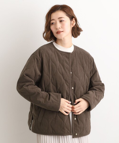 grove(グローブ)の「【2WAY・リバーシブル】大人が着たい上品コーデュロイジャケット(その他アウター・レディース・ブラック/ダークブラウン・03/02/01/04/05)」の15枚目の写真