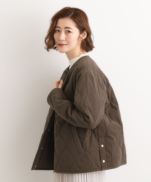 grove(グローブ)の「【2WAY・リバーシブル】大人が着たい上品コーデュロイジャケット(その他アウター・レディース・ブラック/ダークブラウン・03/02/01/04/05)」の13枚目の写真