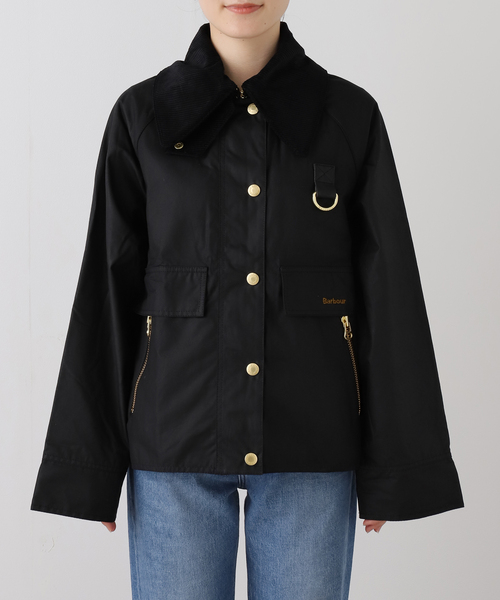 OUTDOOR PRODUCTS（アウトドアプロダクツ）の「barbour catton wax jacket（その他アウター・レディース・ブラック・10）」の3枚目の写真