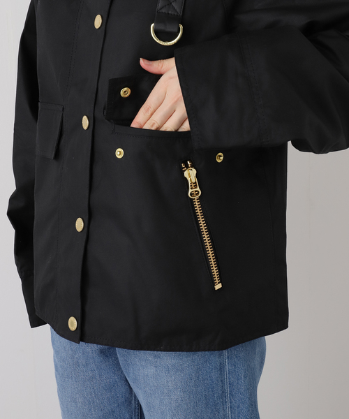 OUTDOOR PRODUCTS（アウトドアプロダクツ）の「barbour catton wax jacket（その他アウター・レディース・ブラック・10）」の8枚目の写真