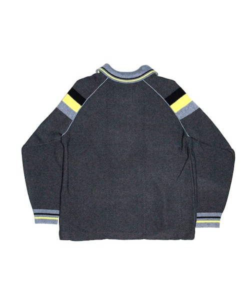 RICE NINE TEN(ライスナインテン)の「KNIT GAME SHIRT(ニット/セーター・メンズ・ダークグレー・1/2)」の2枚目の写真