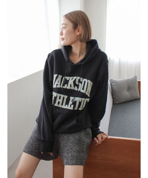 RUSSELL（ラッセル）の「Russell×JacksonMatisse 別注フードパーカー（パーカー・レディース・ブラック/ライトグレー/ネイビー・FREE）」の13枚目の写真