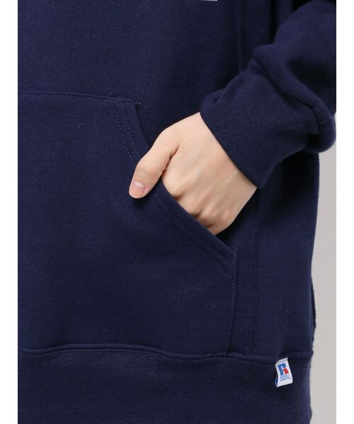 RUSSELL（ラッセル）の「Russell×JacksonMatisse 別注フードパーカー（パーカー・レディース・ブラック/ライトグレー/ネイビー・FREE）」の4枚目の写真