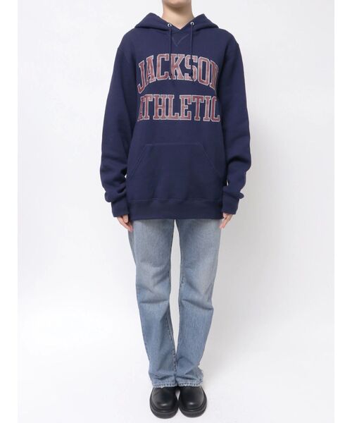 RUSSELL（ラッセル）の「Russell×JacksonMatisse 別注フードパーカー（パーカー・レディース・ブラック/ライトグレー/ネイビー・FREE）」の7枚目の写真