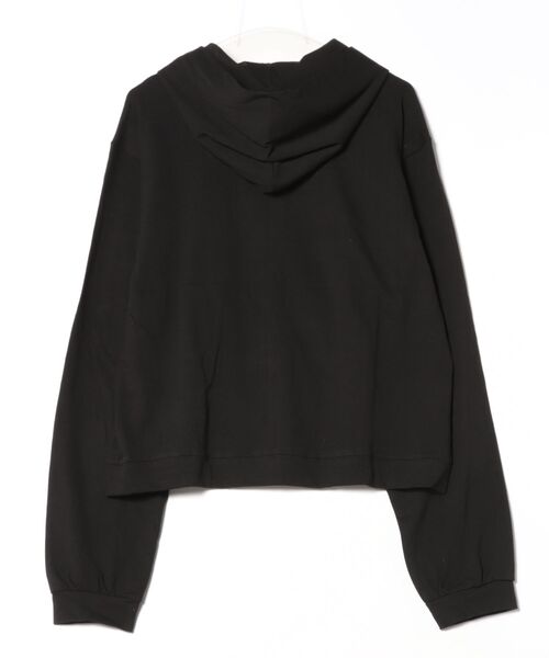 Chikashitsu +(チカシツプラス)の「【Chikashitsu +】light touch cropped hoodie / 【チカシツプラス】ライトタッチクロップドパーカー(パーカー・メンズ・ブラック/レッド/グレー・ONE SIZE)」の4枚目の写真