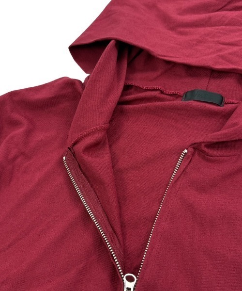 Chikashitsu +(チカシツプラス)の「【Chikashitsu +】light touch cropped hoodie / 【チカシツプラス】ライトタッチクロップドパーカー(パーカー・メンズ・ブラック/レッド/グレー・ONE SIZE)」の22枚目の写真