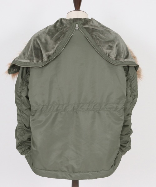 ADAM PATEK（アダムパテック）の「ADAMPATEK/N-2.5B jacket/N2.5Bフライトジャケット（ミリタリージャケット・メンズ・ブラック/オリーブ・1/2）」の19枚目の写真