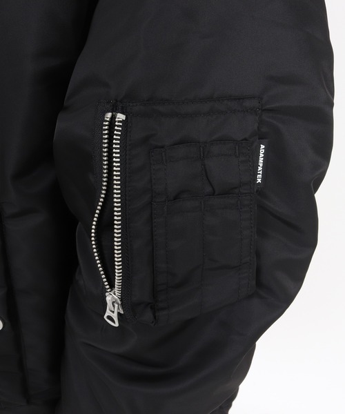 ADAM PATEK（アダムパテック）の「ADAMPATEK/N-2.5B jacket/N2.5Bフライトジャケット（ミリタリージャケット・メンズ・ブラック/オリーブ・1/2）」の9枚目の写真